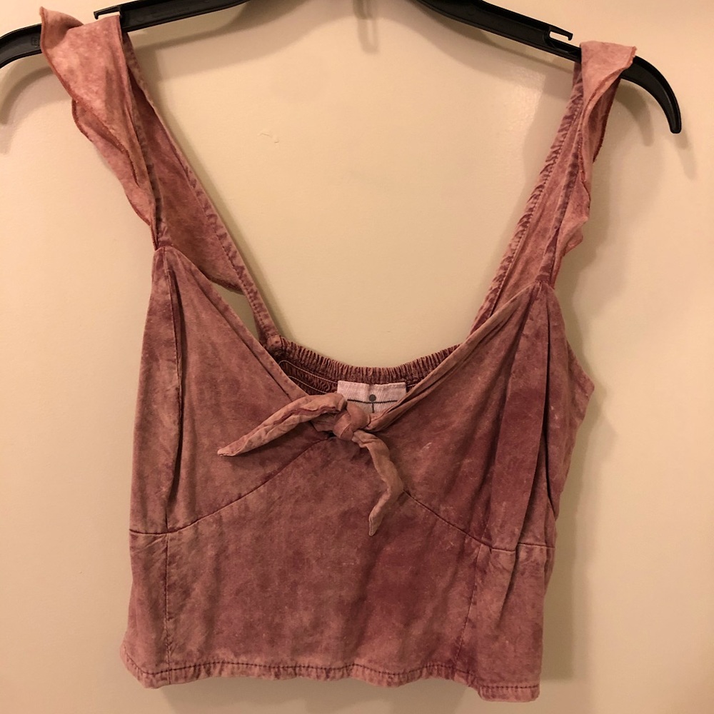 North Shore mauve cropped tank